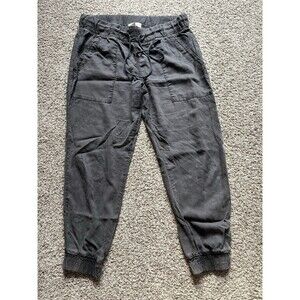 Cloth & Stone Women's Gray Tencel Lyocell Drawstring Jogger Pants Size Large